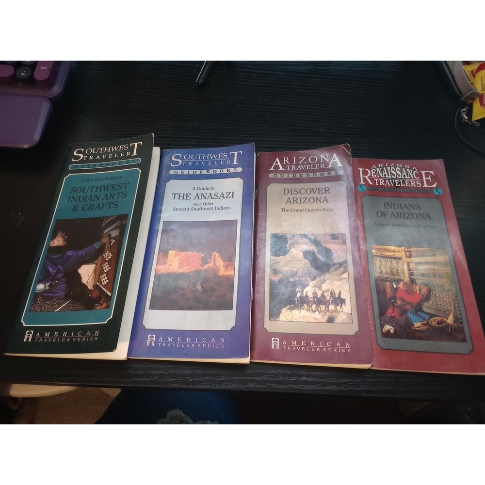Vintage Southwest Arizona Traveler Guidebooks Lot of 4 Native American Anasazi